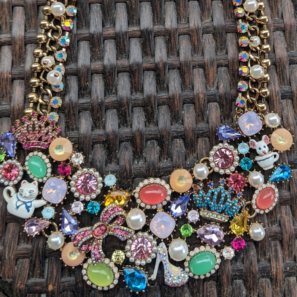 Betsey Johnson Princess Bib Necklace